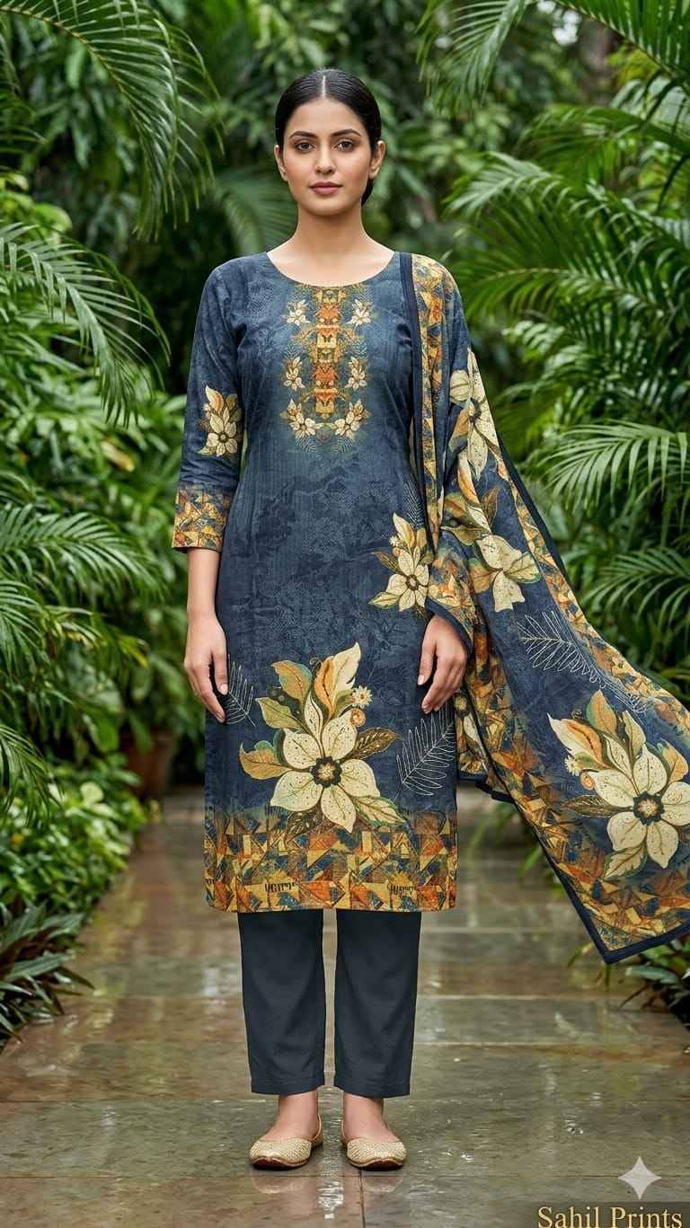 1920 Blue Hit Design By Fashid Designer Festive Suits Beautiful Fancy Stylish Colorful Party Wear & Occasional Wear Pure Chinnon Dresses At Wholesale Price